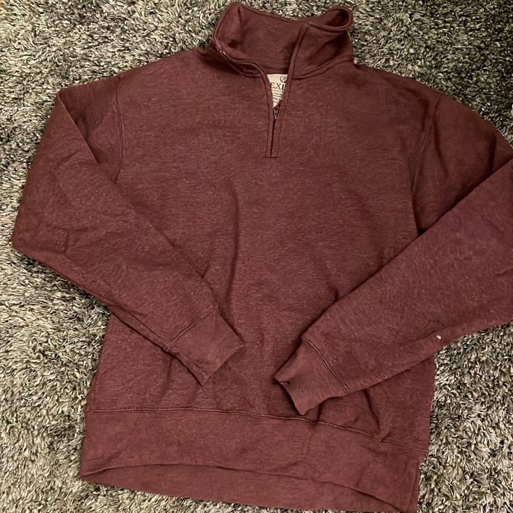 Unisex Quarter Zip Sweatshirt with Collar